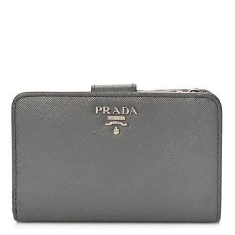 prada compact wallet saffiano marmo|authentic prada wallet sale.